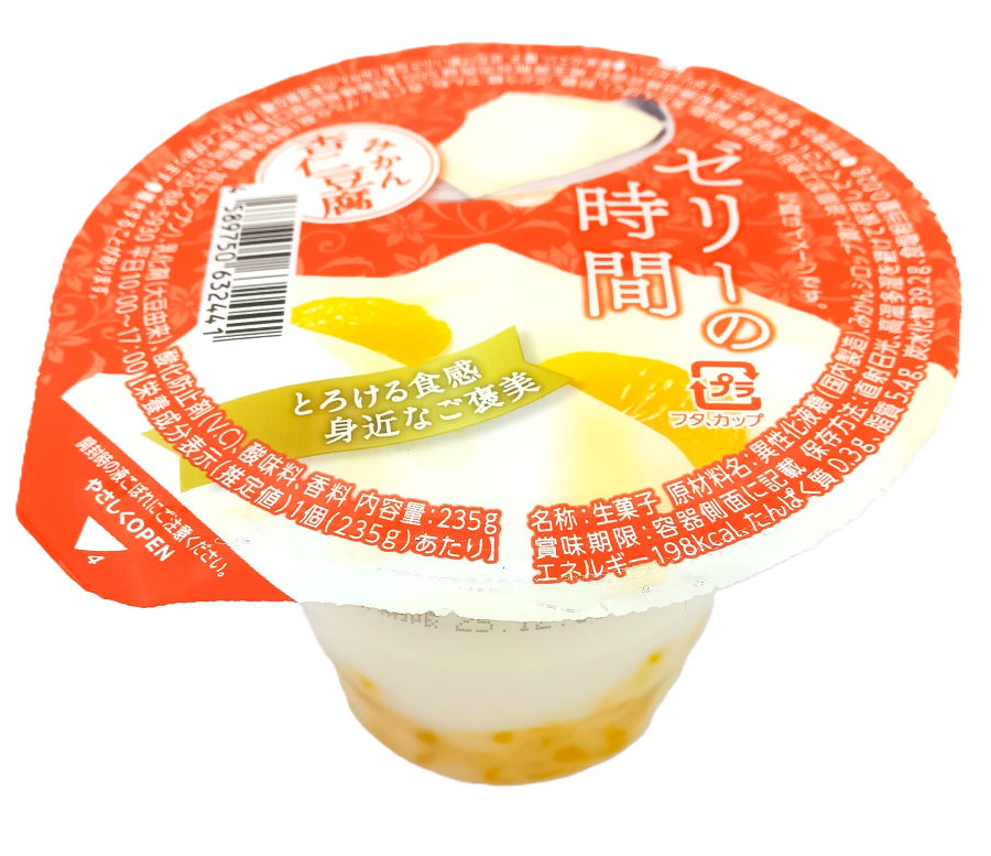 ゼリーの時間　杏仁豆腐みかん